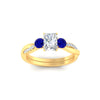Load image into Gallery viewer, three-stone-twisted-radiant-cut-vine-sapphire-engagement-ring-in-yellow-gold-fdens3301rargsablangle5-nl-yg.jpg
