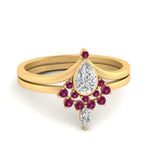 Load image into Gallery viewer, tiara-pear-bezel-pink-sapphire-wedding-ring-set-in-yellow-gold-FD1046PEGSADRPI-NL-YG_62ab5d9b-ff0d-409c-a413-29579e147270?v=1761911441