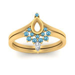 Load image into Gallery viewer, tiara-semi-mount-bezel-blue-topaz-wedding-ring-set-in-yellow-gold-FD1046SMGICBLTOANGLE5-NL-YG?v=1757575017