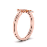 Load image into Gallery viewer, tiara-semi-mount-bezel-orange-sapphire-wedding-ring-set-in-rose-gold-FD1046SMGSAORANGLE2-NL-RG?v=1757575017