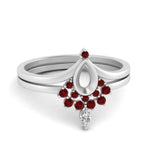 Load image into Gallery viewer, tiara-semi-mount-bezel-ruby-wedding-ring-set-in-white-gold-FD1046SMGRUDR-NL-WG?v=1757575017