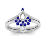 Load image into Gallery viewer, tiara-semi-mount-bezel-sapphire-wedding-ring-set-in-white-gold-FD1046SMGSABLANGLE5-NL-WG?v=1757575017