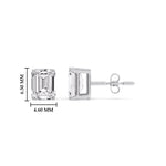 Load image into Gallery viewer, timeless-emerald-cut-diamond-stud-earrings-one-carat-diamond-in-platinum-FD-EAR10411EMANGLE2-1.00CT-NL-WG-HW