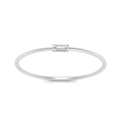 Tiny Baguette Stackable Ring