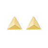 Load image into Gallery viewer, tiny-triangle-gold-stud-earrings-for-everyday-wear-in-yellow-gold-FDRC17412-yg