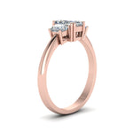 Load image into Gallery viewer, 3 Stone Trapezoid Engagement Ring