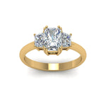 Load image into Gallery viewer, 3 Stone Trapezoid Engagement Ring