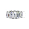 Load image into Gallery viewer, trendy-8-carat-emerald-cut-diamond-band-for-her-in-platinum-FD-EWB10850-8CT-NL-WG-HW
