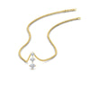 Load image into Gallery viewer, tri-princess-diamond-pendant-in-fdpd854angle1-0-30ct-nl-yg