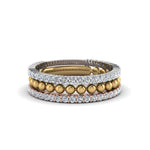 Load image into Gallery viewer, trio-gold-stacked-diamond-ring-with-bead-in-14K-white-gold-FD8055B-NL-MX-WG.jpg