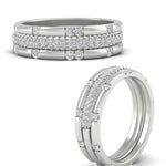 Load image into Gallery viewer, Trio Stackable Wedding Band