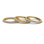 Load image into Gallery viewer, trio-pave-diamond-stack-band-in-14K-yellow-gold-FD8130B-NL-YG.jpg