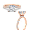 Load image into Gallery viewer, triple-row-diamond-pavé-bridal-ring-in-rose-gold-fd11557prr-nl-rg.jpg