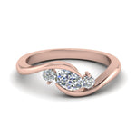 Load image into Gallery viewer, Twist 3 Stone Engagement Ring