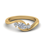 Load image into Gallery viewer, Twist 3 Stone Engagement Ring