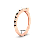 Load image into Gallery viewer, twist-diamond-wedding-anniversary-band-with-black-diamond-in-FDENS3007BGBLACK-NL-RG