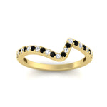 Load image into Gallery viewer, twist-diamond-wedding-anniversary-band-with-black-diamond-in-FDENS3007BGBLACK-NL-YG