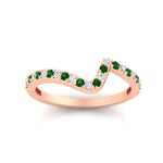 Load image into Gallery viewer, twist-diamond-wedding-anniversary-band-with-emerald-in-FDENS3007BGEMGR-NL-RG