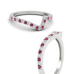 Load image into Gallery viewer, twist-diamond-wedding-anniversary-band-with-pink-sapphire-in-FDENS3007BGSADRPI-NL-WG