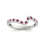 Load image into Gallery viewer, twist-diamond-wedding-anniversary-band-with-pink-sapphire-in-FDENS3007BGSADRPI-NL-WG