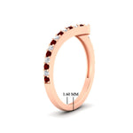 Load image into Gallery viewer, twist-diamond-wedding-anniversary-band-with-ruby-in-FDENS3007BGRUDR-NL-RG