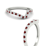Load image into Gallery viewer, twist-diamond-wedding-anniversary-band-with-ruby-in-FDENS3007BGRUDR-NL-WG