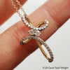 Load image into Gallery viewer, twisted-cross-diamond-pendant-in-yellow-gold-fdpd10796-fancyhand-nl-yg