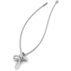 Load image into Gallery viewer, twisted-cross-pendant-with-diamond-in-white-gold-FDPD10796-NL-WG