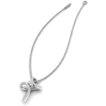 Load image into Gallery viewer, twisted-cross-pendant-with-diamond-in-white-gold-FDPD10796-NL-WG