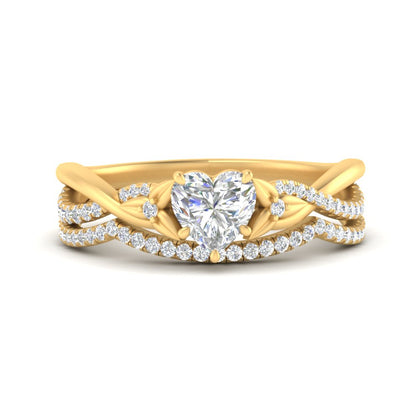 twisted-daisy-heart-diamond-bridal-ring-set-in-yellow-gold-FD9986B2HT-NL-YG