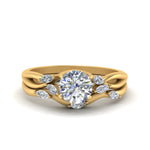 Load image into Gallery viewer, twisted-diamond-round-cut-wedding-band-sets-in-yellow-gold-FD8300RO-NL-YG