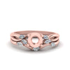 Load image into Gallery viewer, twisted-diamond-semi-mount-wedding-band-sets-in-rose-gold-FD8300SM-NL-RG