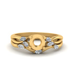 Load image into Gallery viewer, twisted-diamond-semi-mount-wedding-band-sets-in-yellow-gold-FD8300SM-NL-YG
