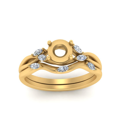twisted-diamond-semi-mount-wedding-band-sets-in-yellow-gold-FD8300SM-NL-YG