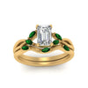Load image into Gallery viewer, twisted-emerald-cut-womens-emerald-bridal-ring-sets-in-yellow-gold-FD8300EMB2GEMGR-NL-YG