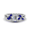 Load image into Gallery viewer, twisted-emerald-cut-womens-sapphire-bridal-ring-sets-in-white-gold-FD8300EMB2GSABL-NL-WG