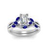 Load image into Gallery viewer, twisted-emerald-cut-womens-sapphire-bridal-ring-sets-in-white-gold-FD8300EMB2GSABL-NL-WG