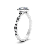 Load image into Gallery viewer, twisted-heart-shaped-black-diamond-halo-engagement-ring-in-white-gold-FD9126HTRGBLACKANGLE2-NL-WG?v=1757924779