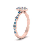Load image into Gallery viewer, twisted-heart-shaped-blue-topaz-halo-engagement-ring-in-rose-gold-FD9126HTRGICBLTOANGLE2-NL-RG?v=1757924780