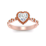 Load image into Gallery viewer, twisted-heart-shaped-orange-sapphire-halo-engagement-ring-in-rose-gold-FD9126HTRGSAORANGLE5-NL-RG?v=1757924779