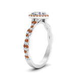 Load image into Gallery viewer, twisted-heart-shaped-orange-sapphire-halo-engagement-ring-in-white-gold-FD9126HTRGSAORANGLE2-NL-WG_62f230ac-9017-4d62-805a-aef659085680?v=1757924911