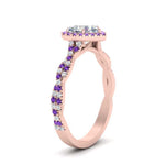 Load image into Gallery viewer, twisted-heart-shaped-purple-topaz-halo-engagement-ring-in-rose-gold-FD9126HTRGVITOANGLE2-NL-RG?v=1757924779