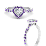 Load image into Gallery viewer, twisted-heart-shaped-purple-topaz-halo-engagement-ring-in-white-gold-FD9126HTRGVITOANGLE3-NL-WG_fb1c9777-a4aa-4bea-bd6c-46c08d2def96?v=1757924912