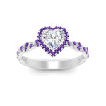 Load image into Gallery viewer, twisted-heart-shaped-purple-topaz-halo-engagement-ring-in-white-gold-FD9126HTRGVITOANGLE5-NL-WG_d92d40de-f7ca-490c-8693-866a41d10af8?v=1757924911