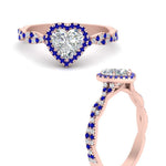 Load image into Gallery viewer, twisted-heart-shaped-sapphire-halo-engagement-ring-in-rose-gold-FD9126HTRGSABLANGLE3-NL-RG?v=1757924779