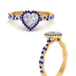 Load image into Gallery viewer, twisted-heart-shaped-sapphire-halo-engagement-ring-in-yellow-gold-FD9126HTRGSABLANGLE3-NL-YG_bcf07195-75a0-4ab0-927f-bffebebd100e?v=1757924911