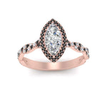 Load image into Gallery viewer, twisted-marquise-black-diamond-halo-engagement-ring-in-rose-gold-FD9126MQRGBLACKANGEL5-NL-RG_ac4c0c59-8a35-4c6e-8d2c-2580dd0d25a1?v=1757924922