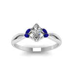 Load image into Gallery viewer, twisted-marquise-cut-diamond-ring-with-blue-sapphire-in-14K-white-gold-FD8300MQRGSABL-NL-WG.jpg