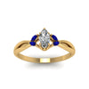 Load image into Gallery viewer, twisted-marquise-cut-diamond-ring-with-blue-sapphire-in-14K-yellow-gold-FD8300MQRGSABL-NL-YG.jpg