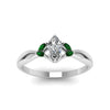 Load image into Gallery viewer, twisted-marquise-cut-diamond-ring-with-emerald-in-14K-white-gold-FD8300MQRGEMGR-NL-WG.jpg